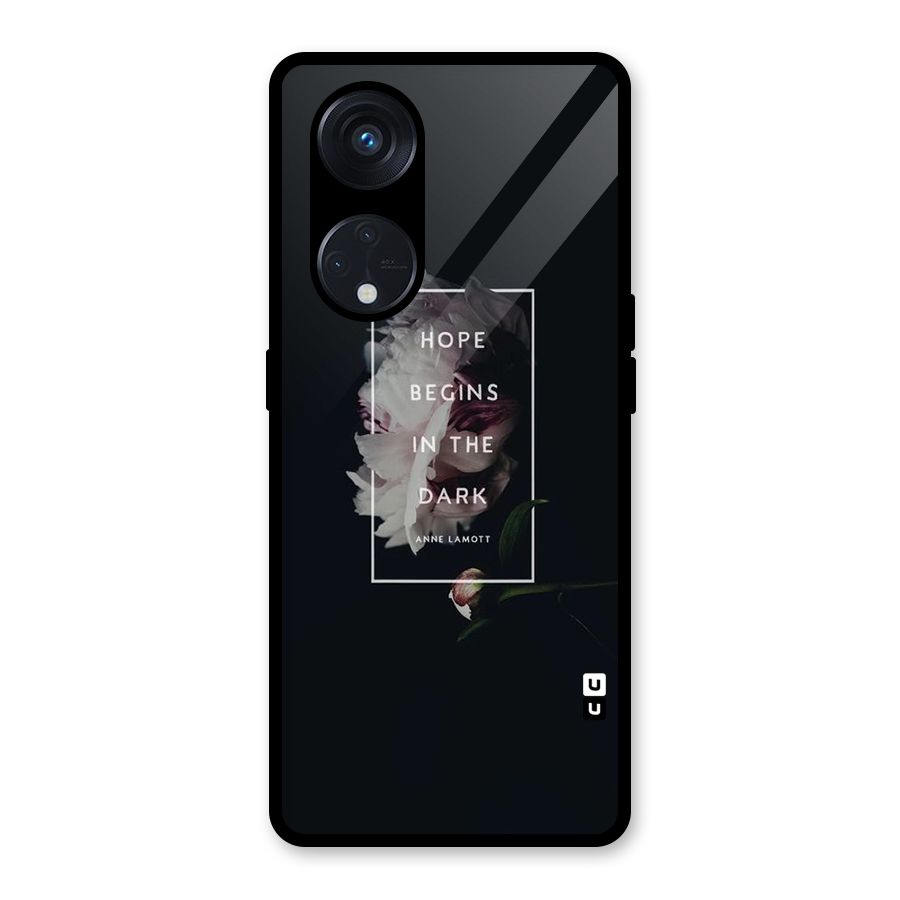 Dark Hope Glass Back Case for Reno8 T 5G