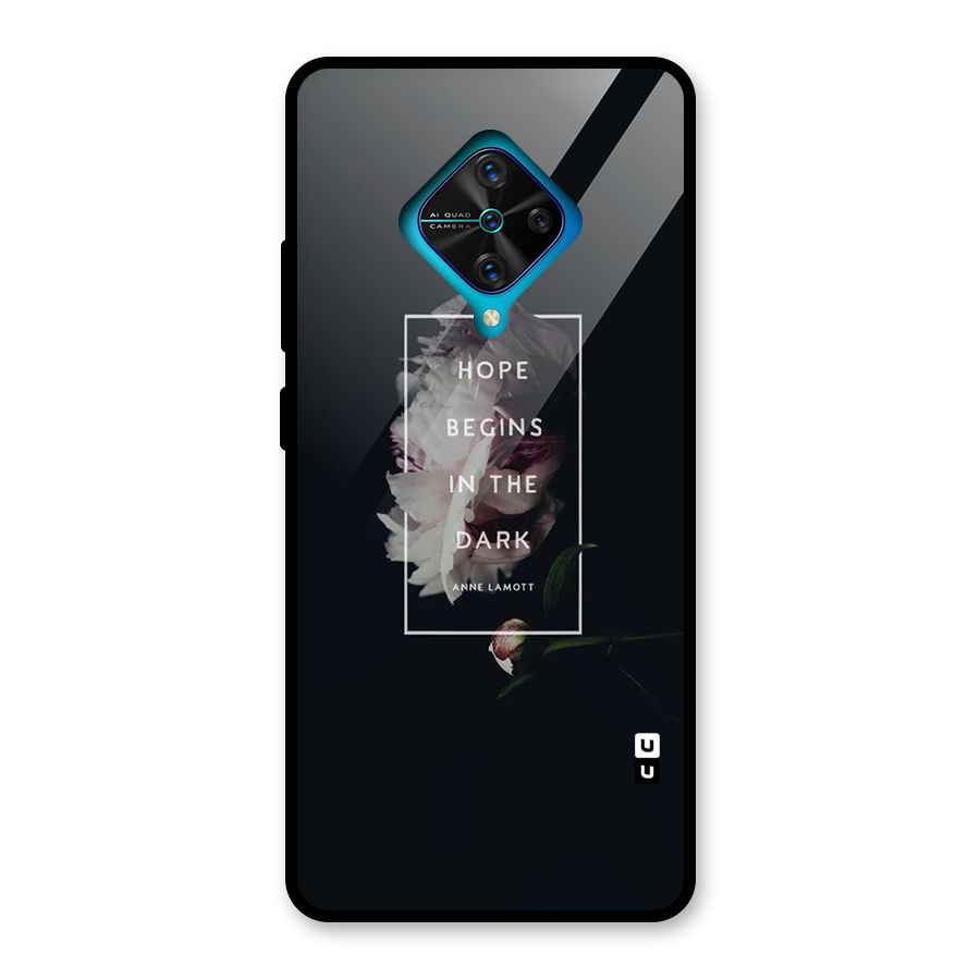 Dark Hope Glass Back Case for Vivo S1 Pro