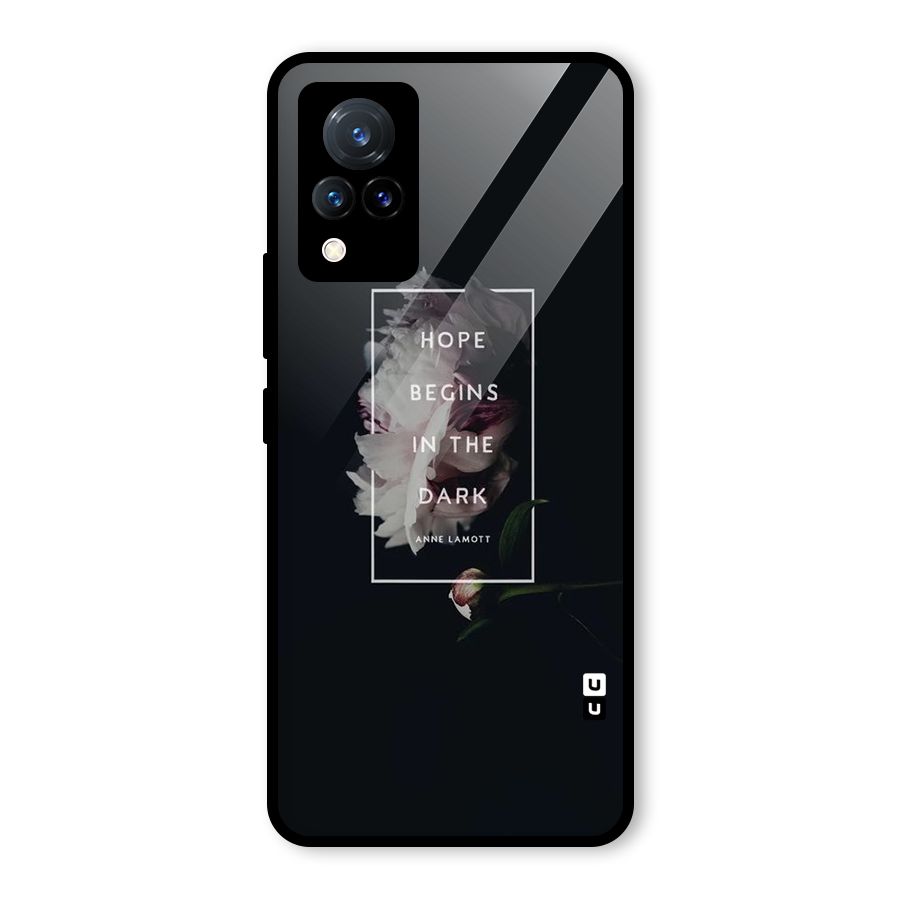 Dark Hope Glass Back Case for Vivo V21 5G