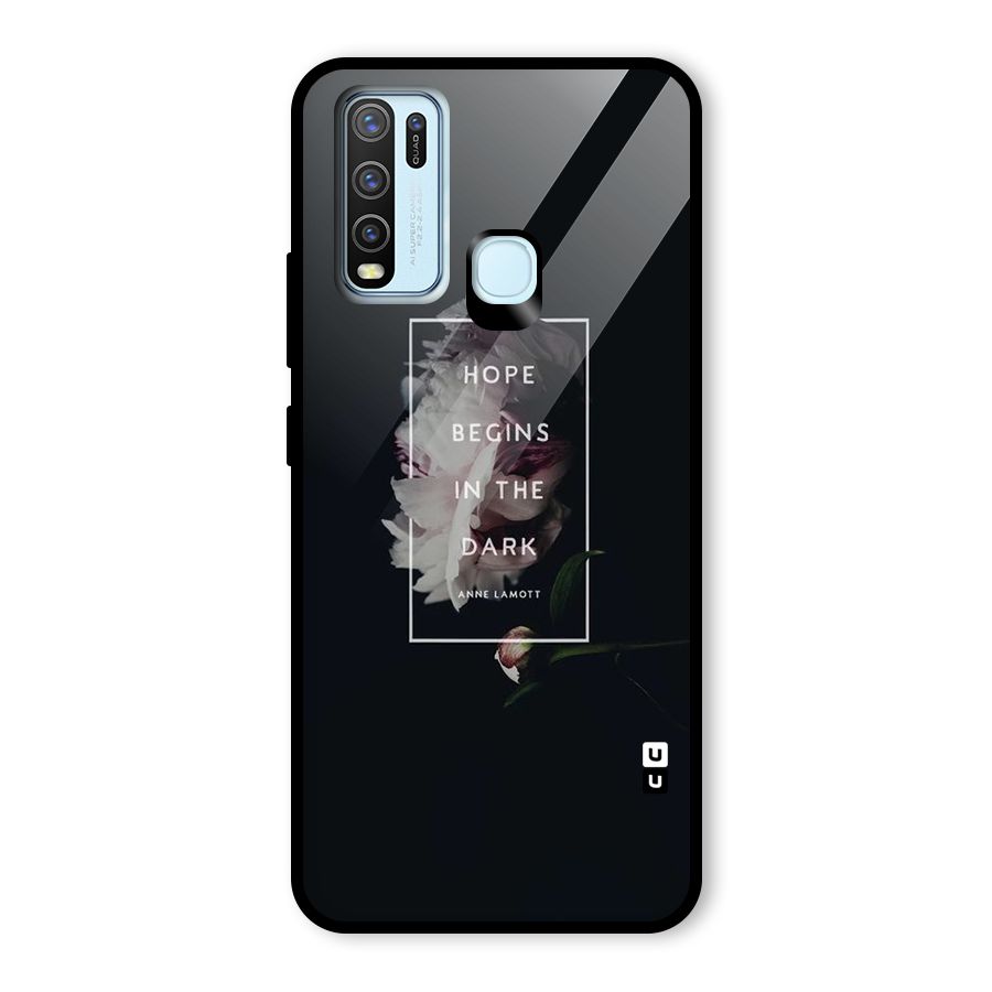 Dark Hope Glass Back Case for Vivo Y30