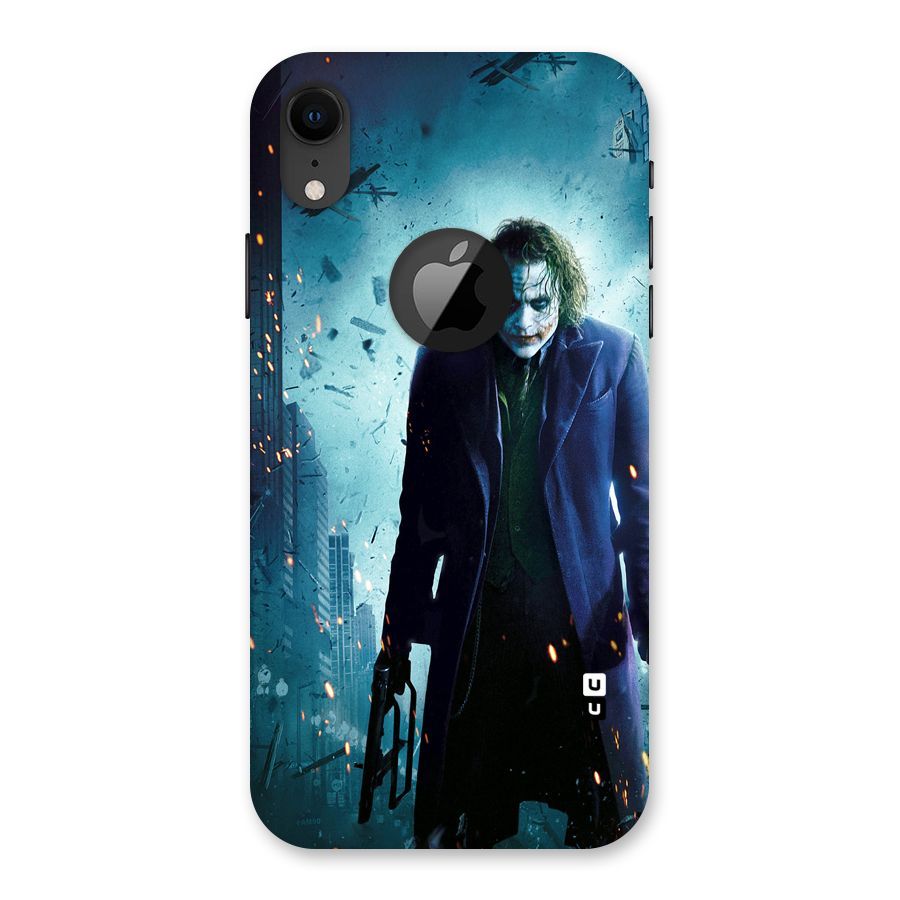 Dark Knight Joker Back Case for iPhone XR Logo Cut