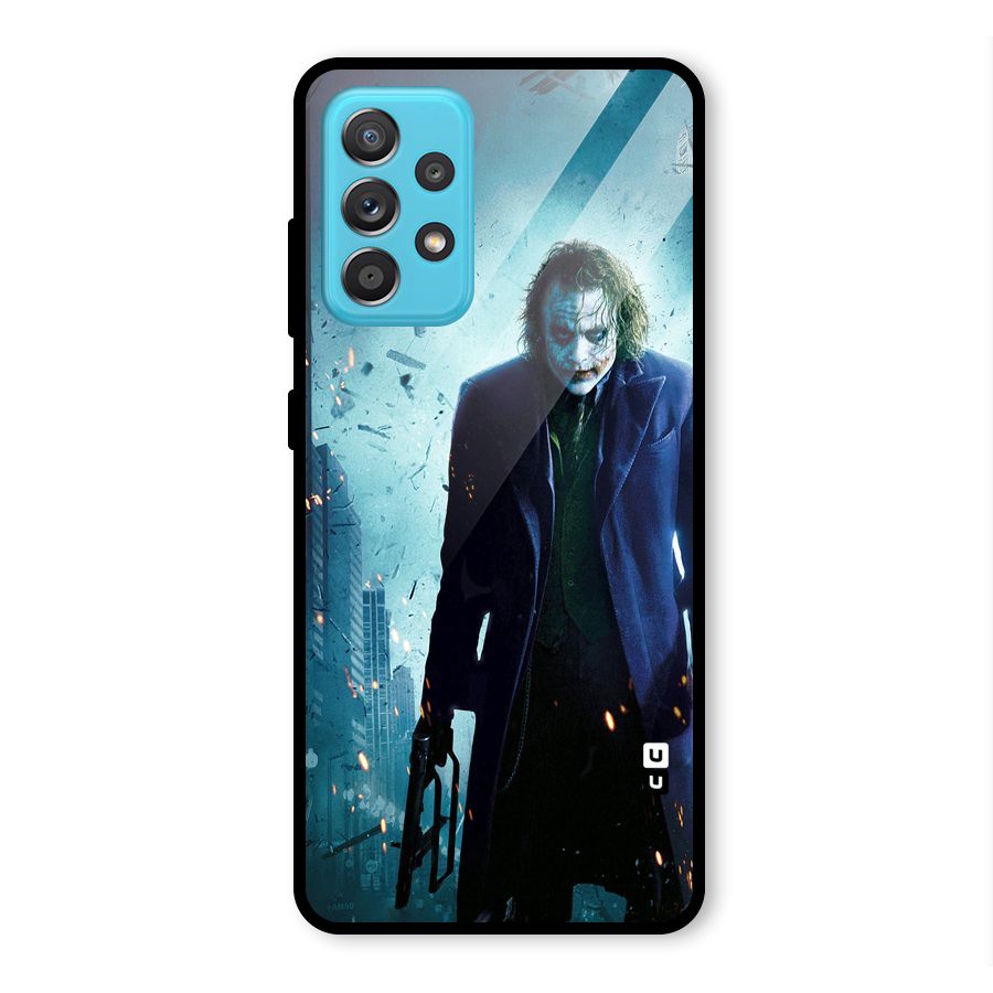 Dark Knight Joker Glass Back Case for Galaxy A52s 5G