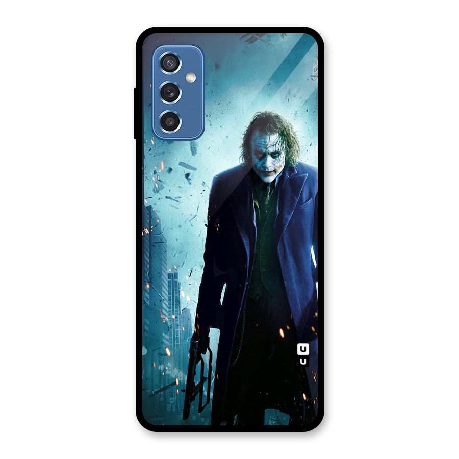Dark Knight Joker Glass Back Case for Galaxy M52 5G