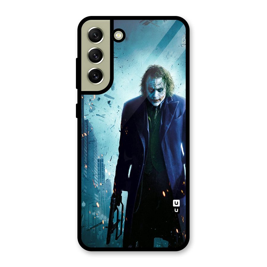 Dark Knight Joker Glass Back Case for Galaxy S21 FE 5G