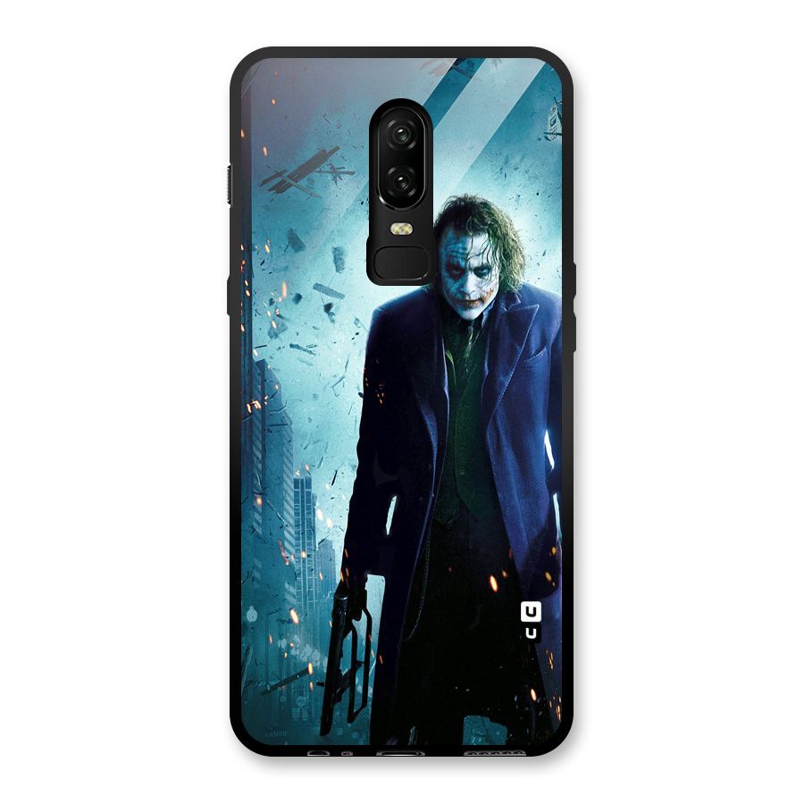 Dark Knight Joker Glass Back Case for OnePlus 6