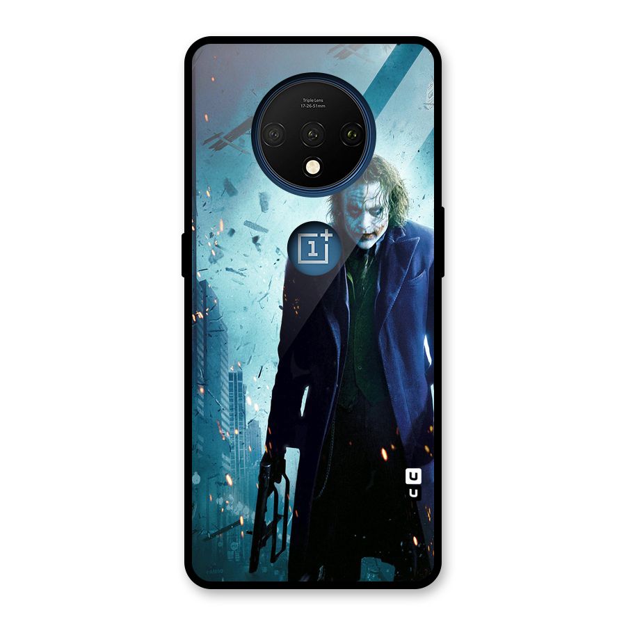 Dark Knight Joker Glass Back Case for OnePlus 7T