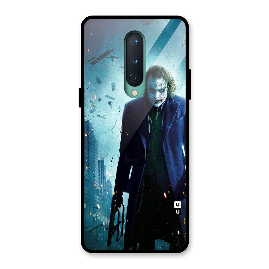 Dark Knight Joker Glass Back Case for OnePlus 8