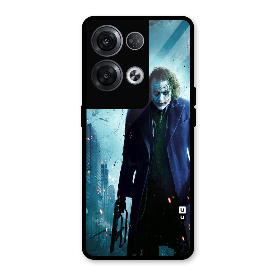 Dark Knight Joker Glass Back Case for Oppo Reno8 Pro 5G
