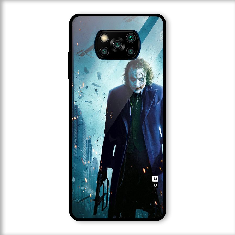 Dark Knight Joker Glass Back Case for Poco X3