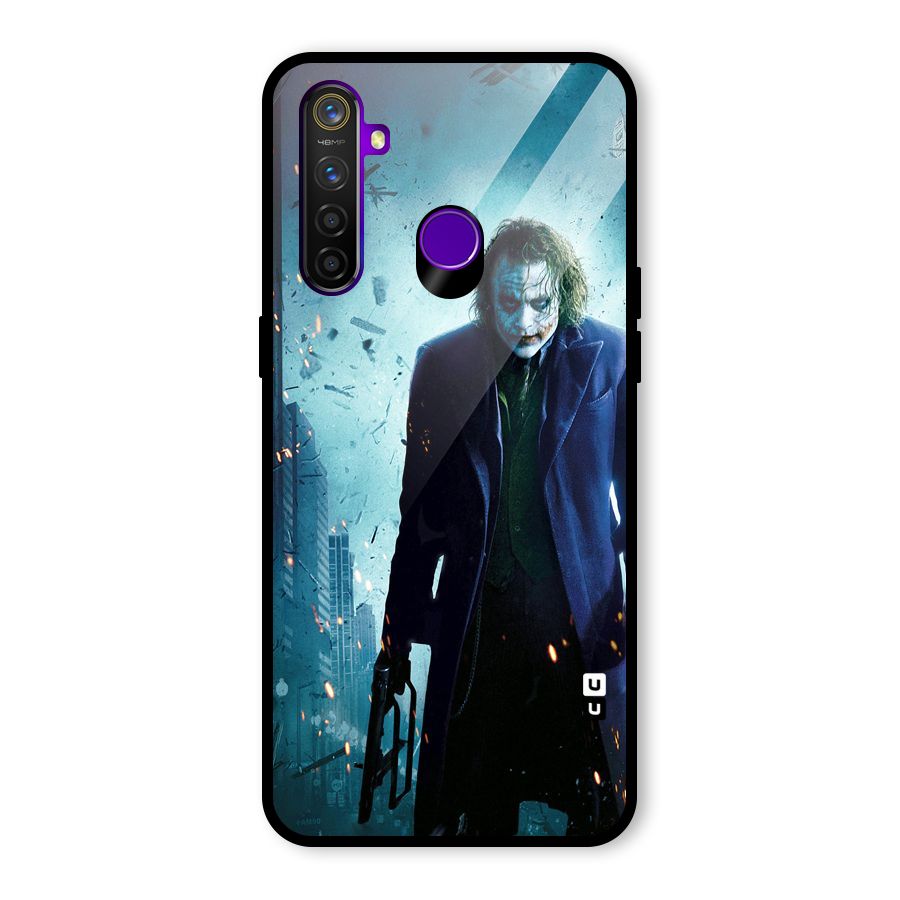 Dark Knight Joker Glass Back Case for Realme 5 Pro