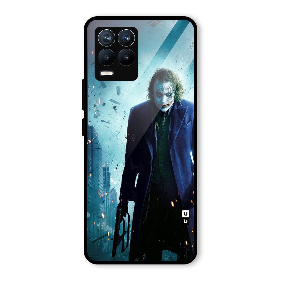 Dark Knight Joker Glass Back Case for Realme 8 Pro
