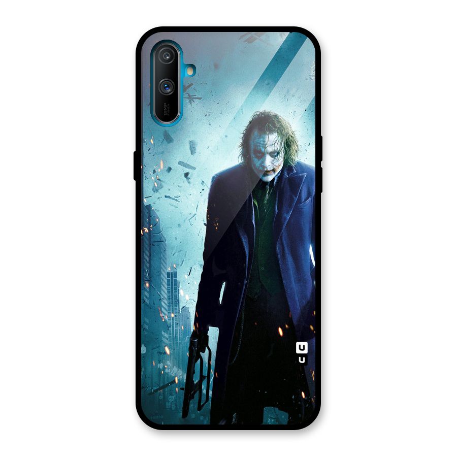 Dark Knight Joker Glass Back Case for Realme C3