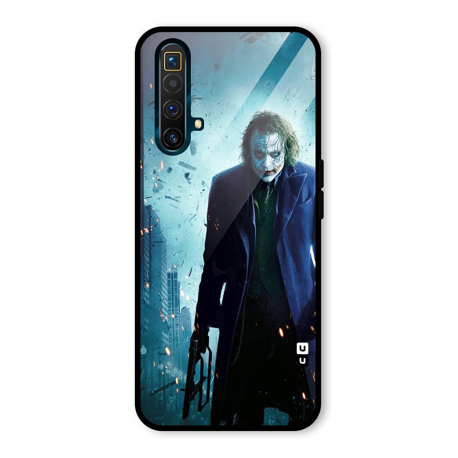 Dark Knight Joker Glass Back Case for Realme X3