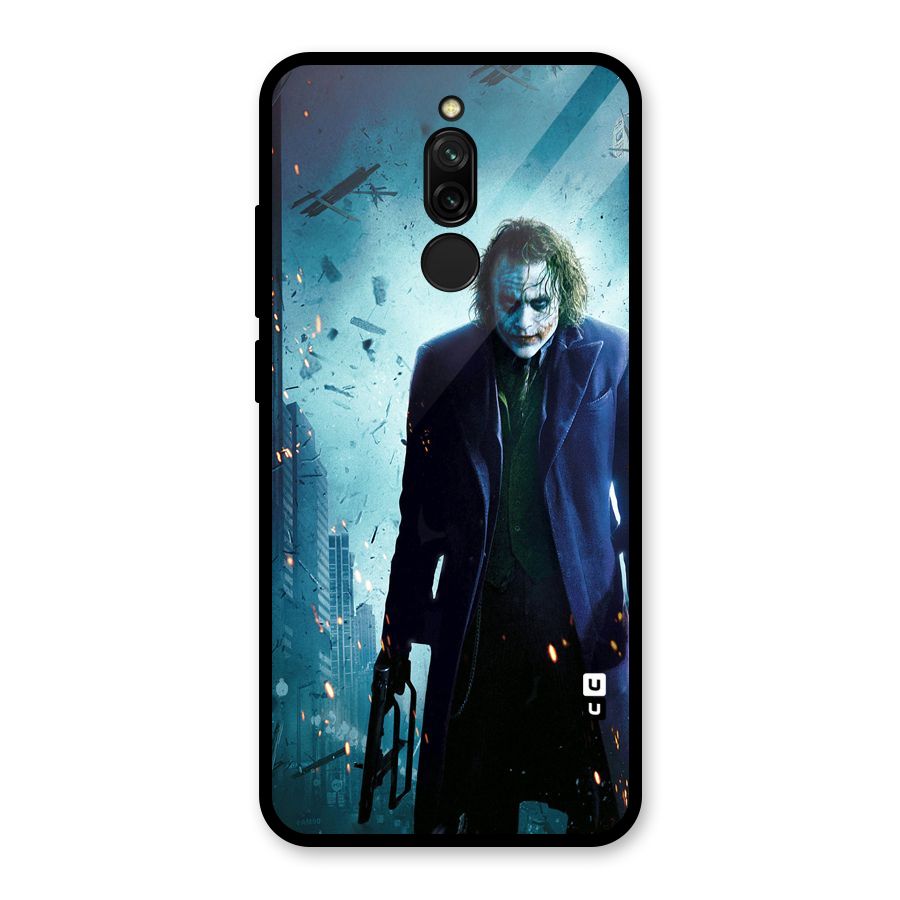 Dark Knight Joker Glass Back Case for Redmi 8