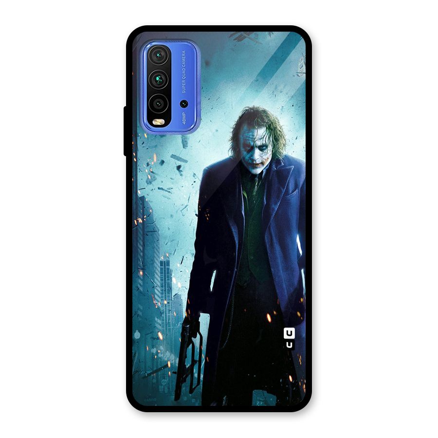 Dark Knight Joker Glass Back Case for Redmi 9 Power