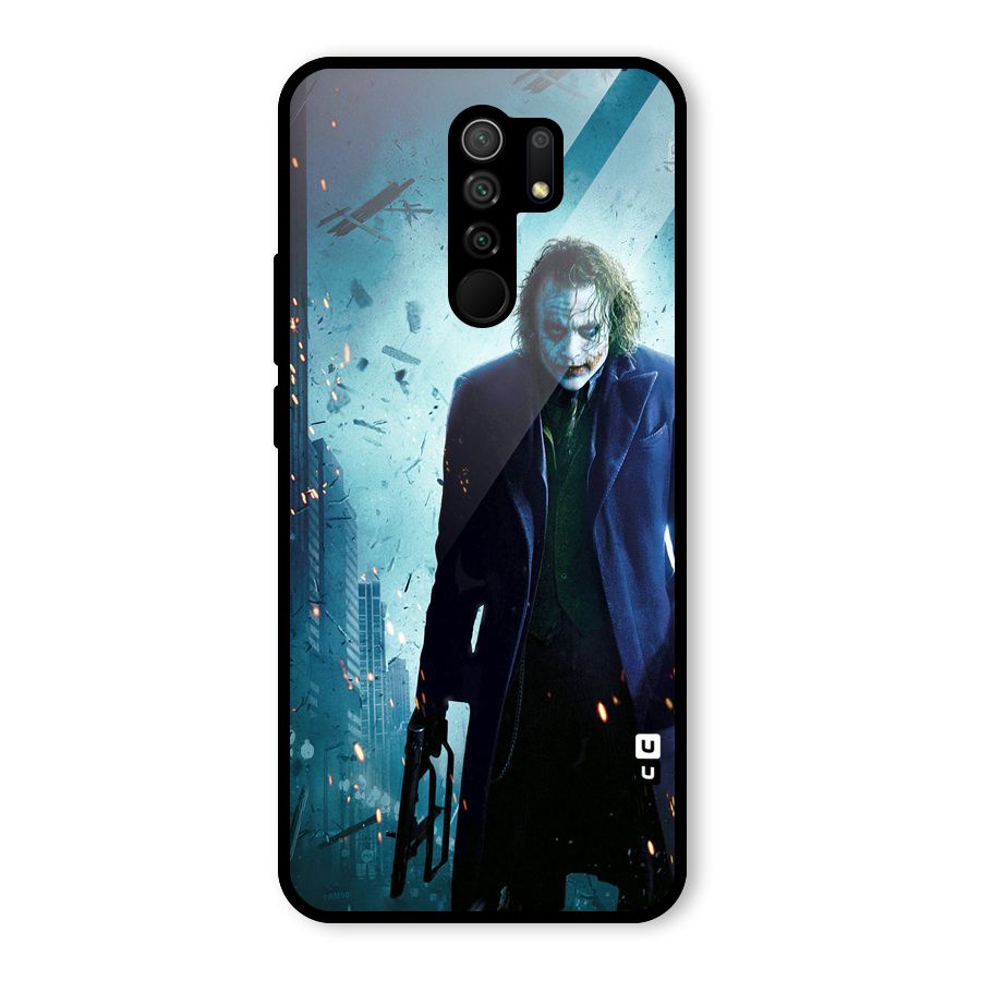 Dark Knight Joker Glass Back Case for Redmi 9 Prime