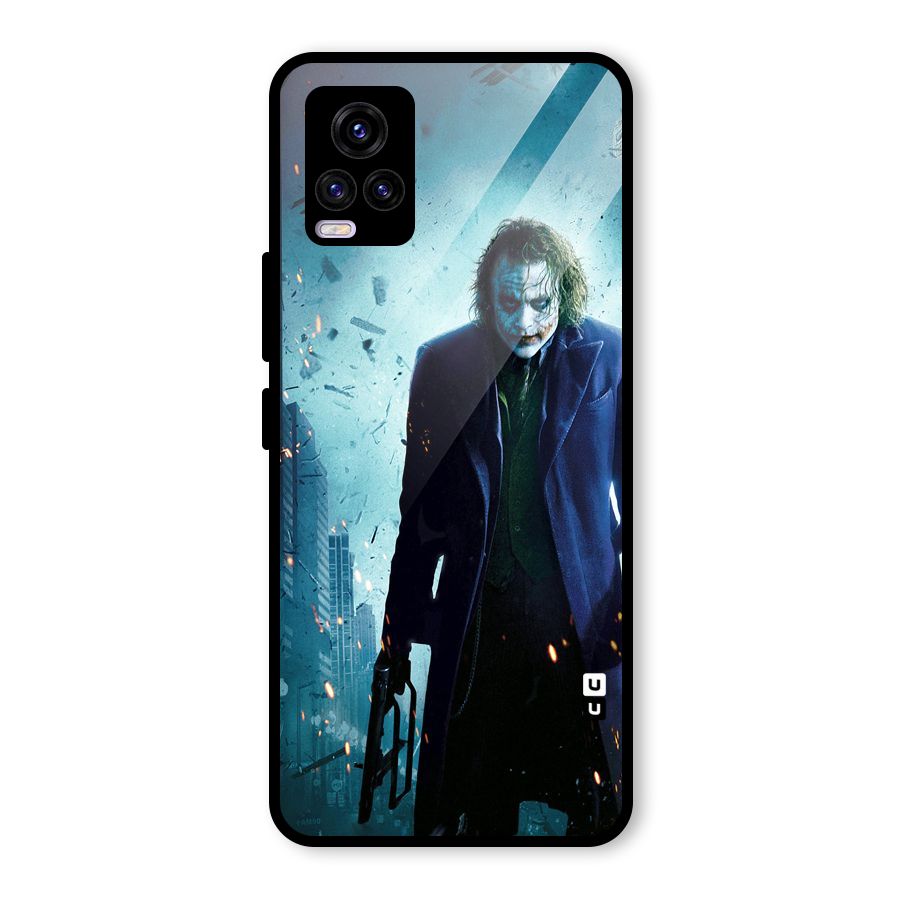 Dark Knight Joker Glass Back Case for Vivo V20