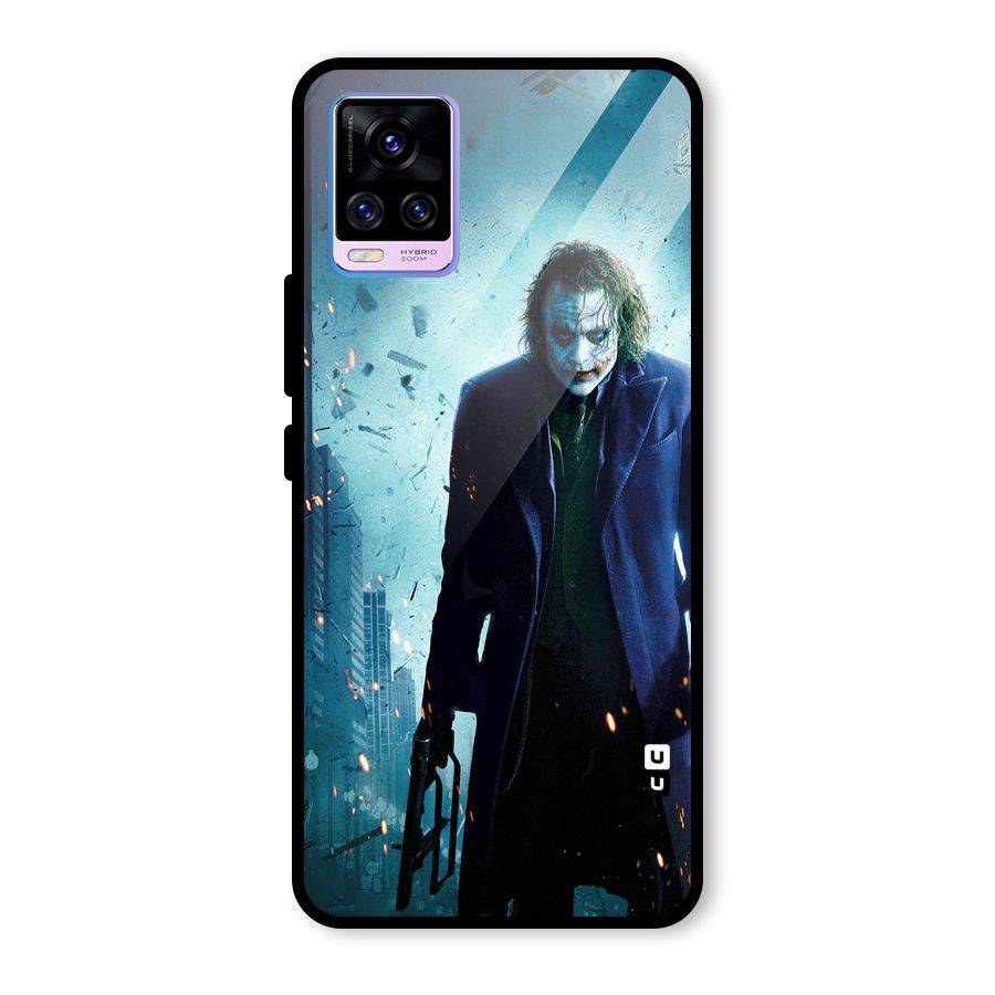 Dark Knight Joker Glass Back Case for Vivo V20 Pro