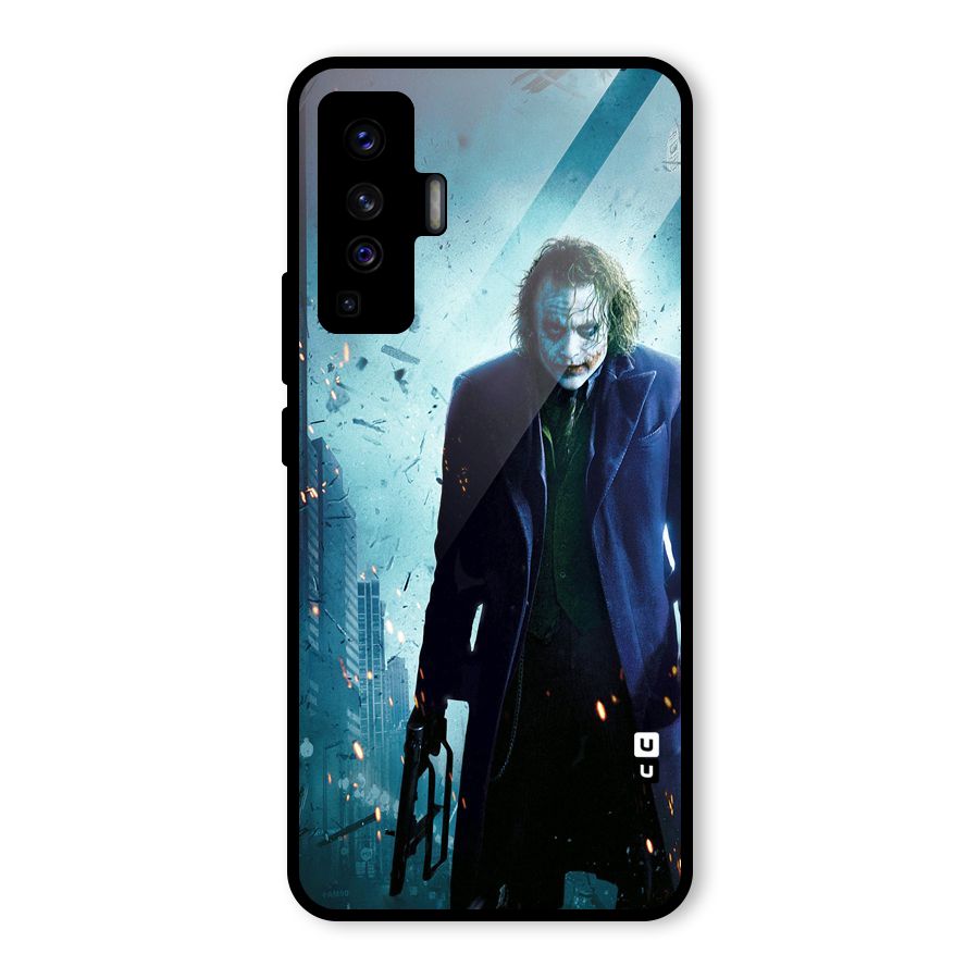 Dark Knight Joker Glass Back Case for Vivo X50