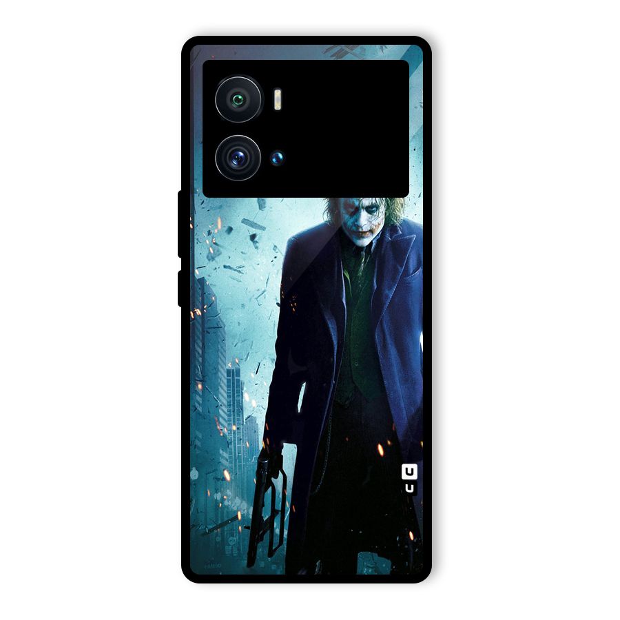 Dark Knight Joker Glass Back Case for Vivo iQOO 9 Pro