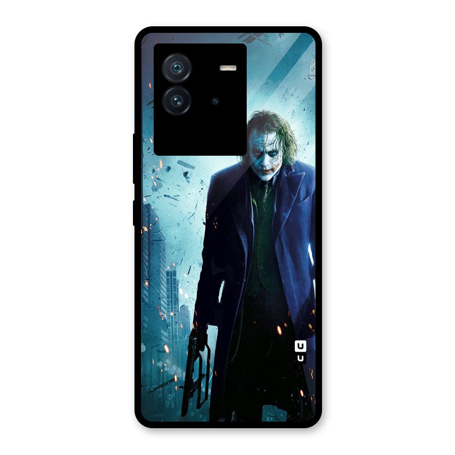 Dark Knight Joker Glass Back Case for Vivo iQOO Neo 6 5G