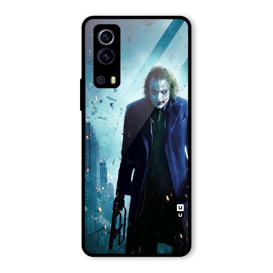 Dark Knight Joker Glass Back Case for Vivo iQOO Z3