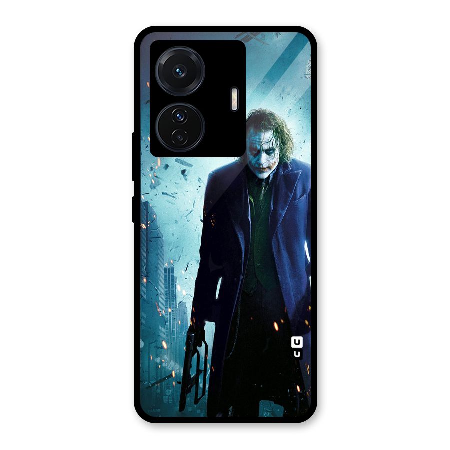 Dark Knight Joker Glass Back Case for Vivo iQOO Z6 Pro