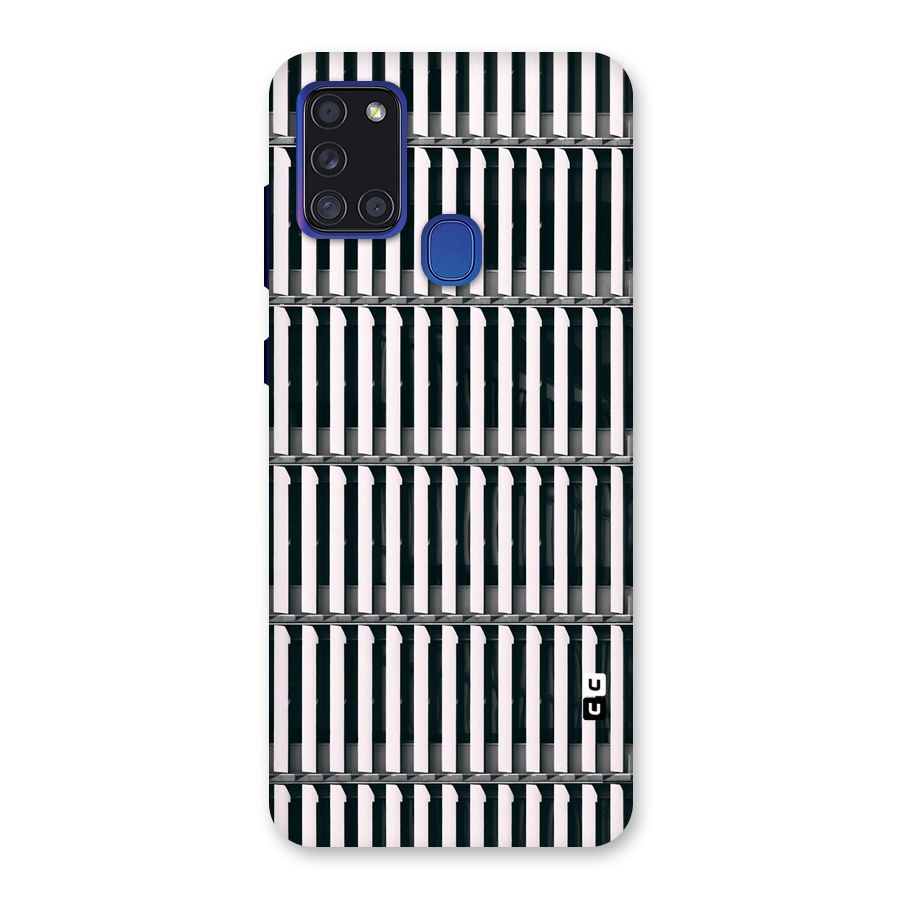 Dark Lines Pattern Back Case for Galaxy A21s
