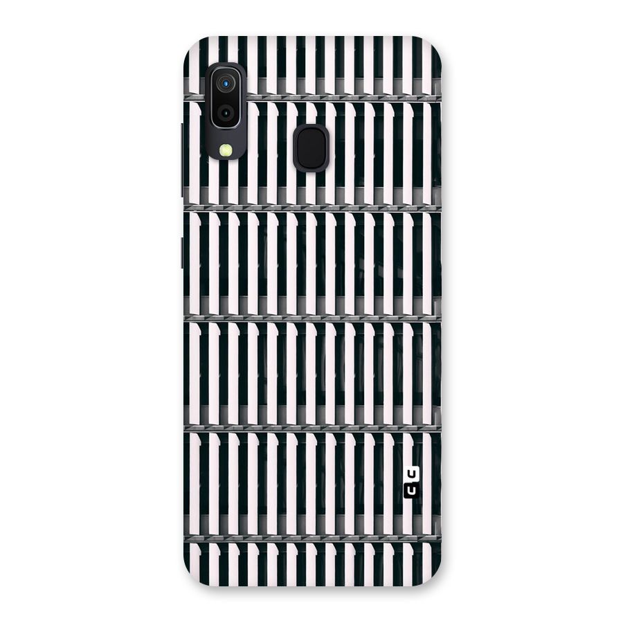 Dark Lines Pattern Back Case for Galaxy A30