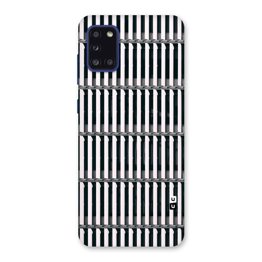 Dark Lines Pattern Back Case for Galaxy A31
