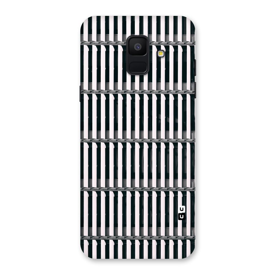 Dark Lines Pattern Back Case for Galaxy A6 (2018)