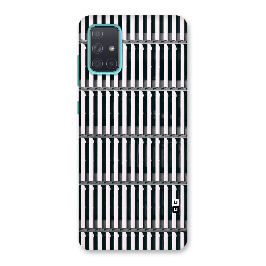 Dark Lines Pattern Back Case for Galaxy A71