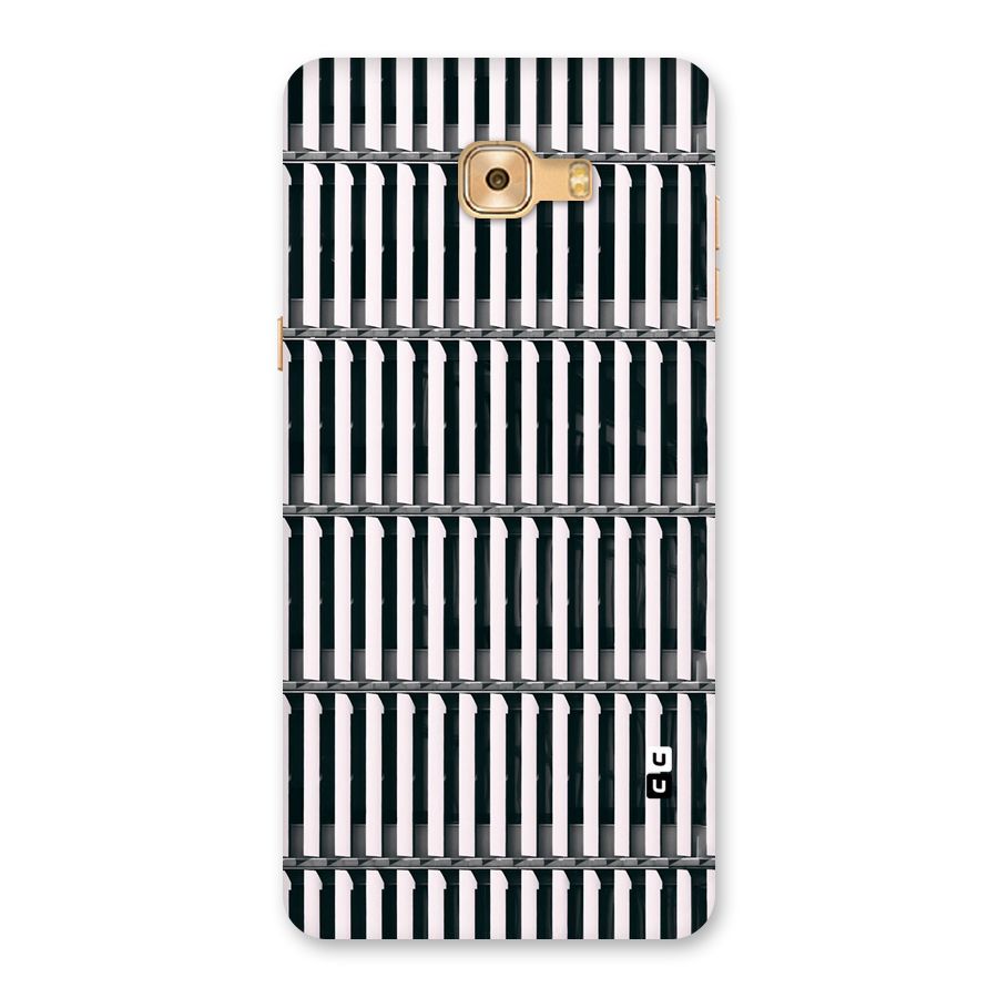 Dark Lines Pattern Back Case for Galaxy C9 Pro