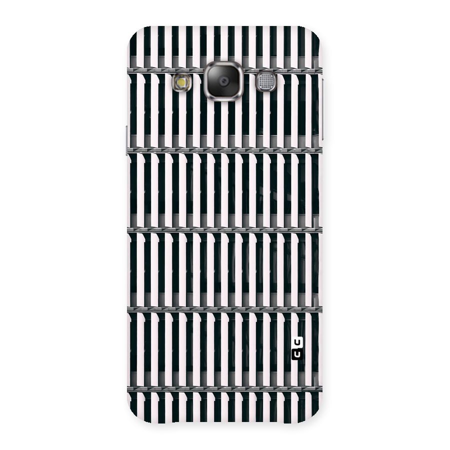 Dark Lines Pattern Back Case for Galaxy E7