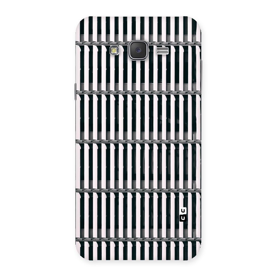 Dark Lines Pattern Back Case for Galaxy J7