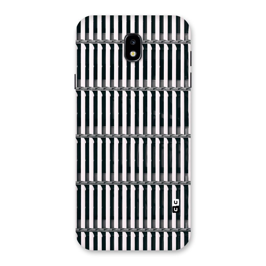 Dark Lines Pattern Back Case for Galaxy J7 Pro