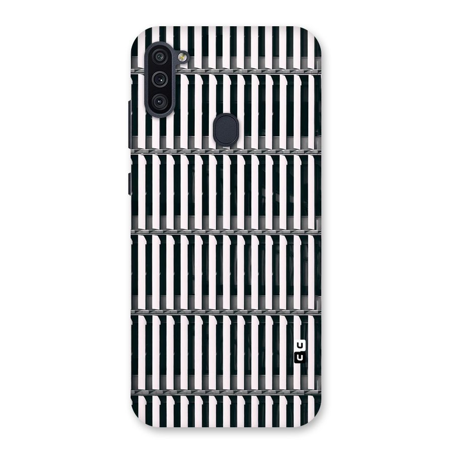 Dark Lines Pattern Back Case for Galaxy M11