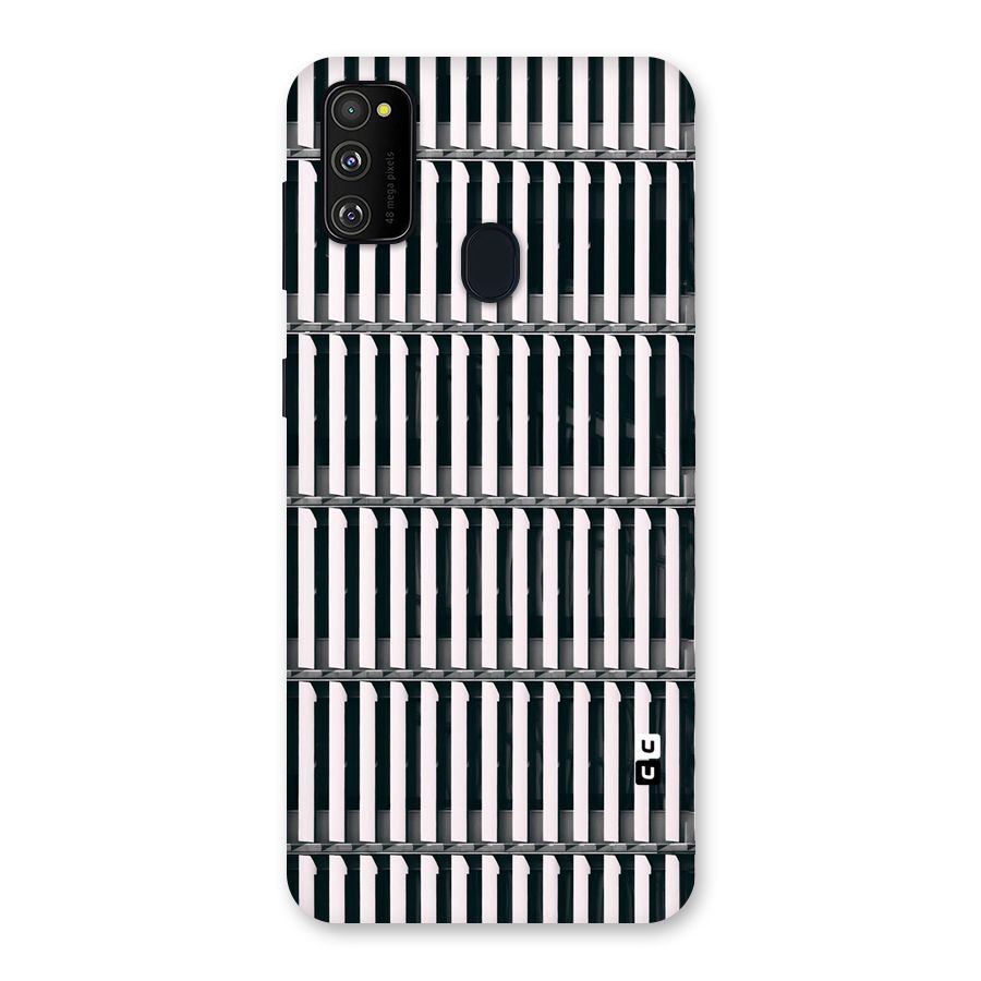 Dark Lines Pattern Back Case for Galaxy M30s