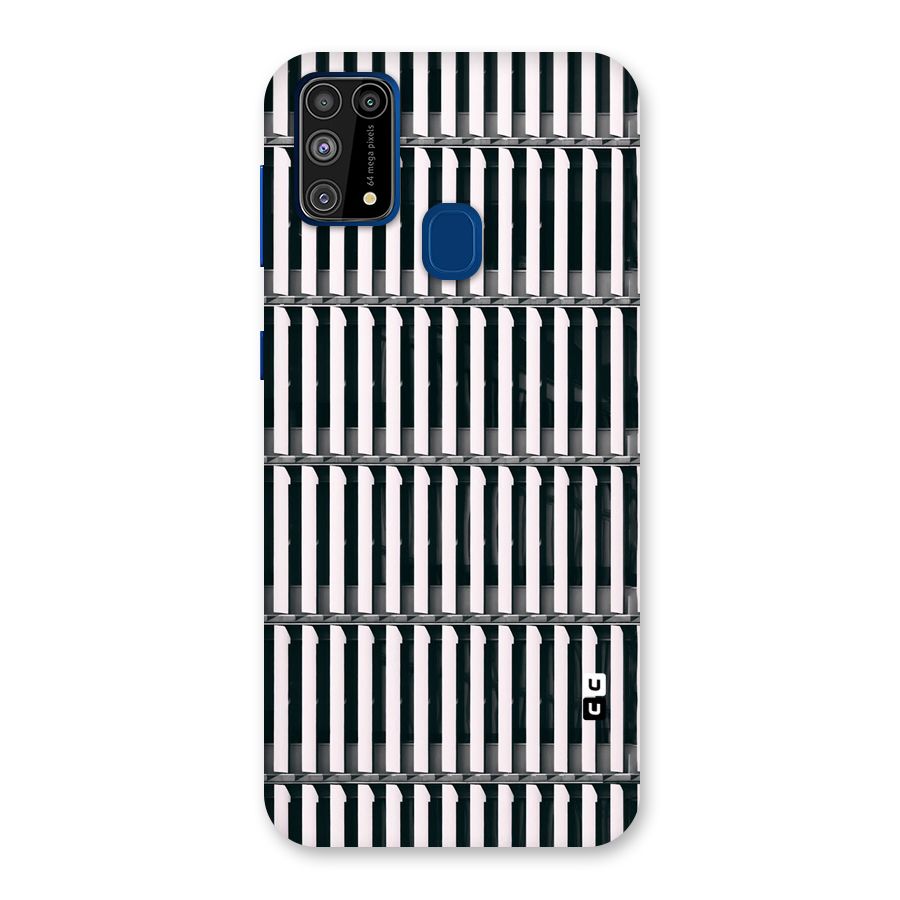 Dark Lines Pattern Back Case for Galaxy M31