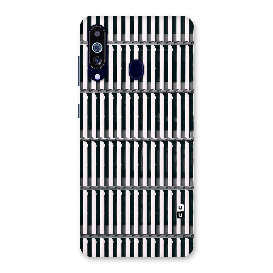 Dark Lines Pattern Back Case for Galaxy M40