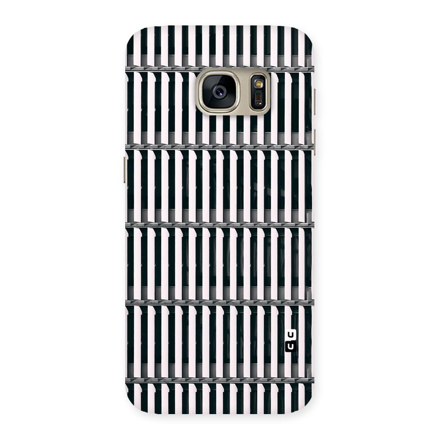 Dark Lines Pattern Back Case for Galaxy S7