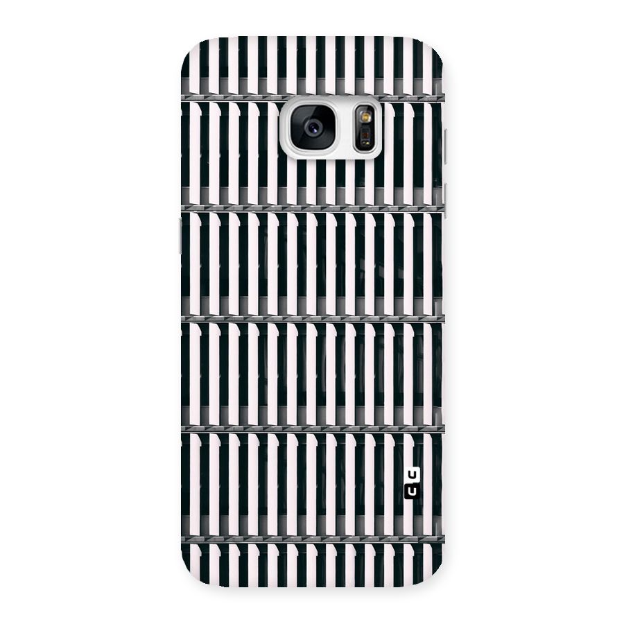 Dark Lines Pattern Back Case for Galaxy S7 Edge