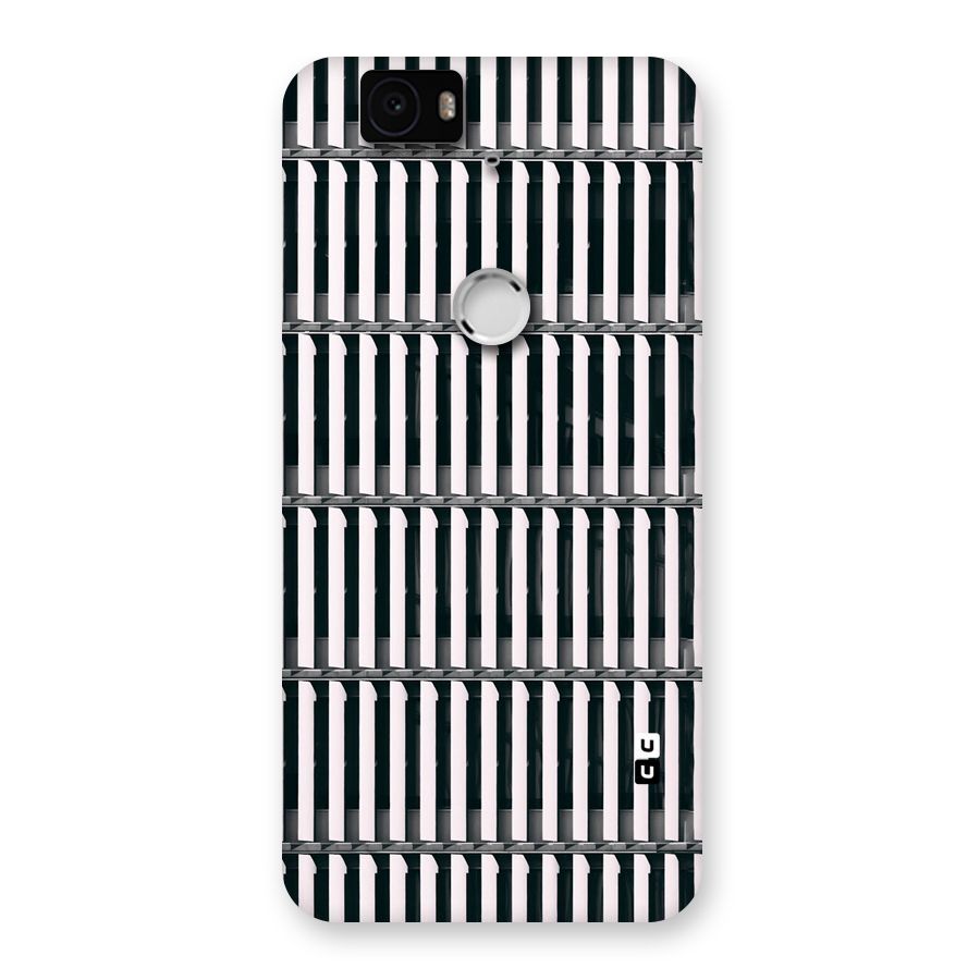 Dark Lines Pattern Back Case for Google Nexus-6P