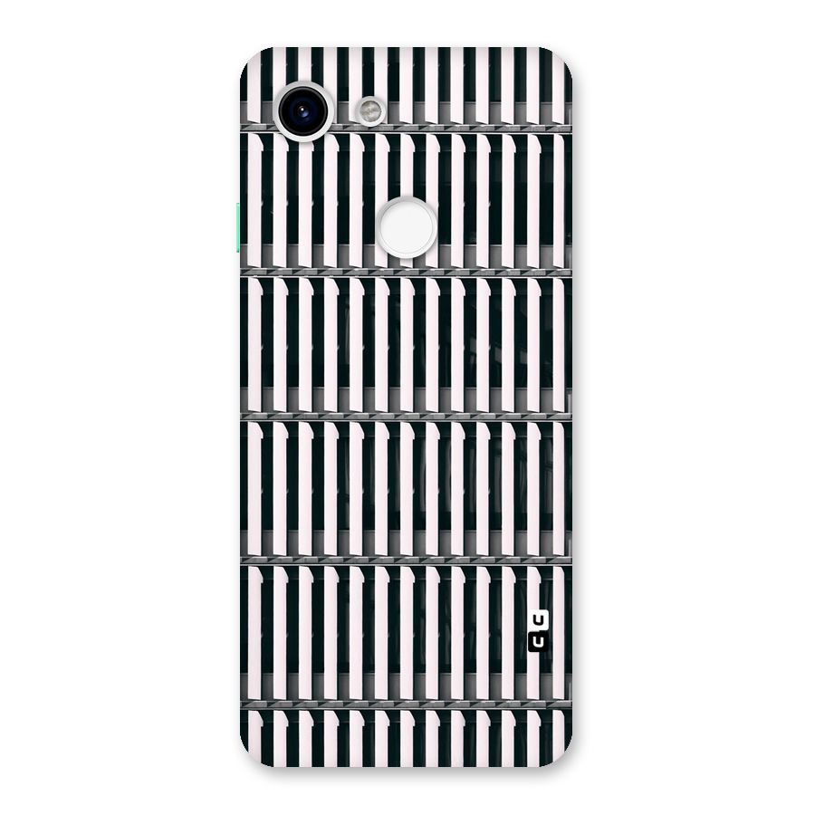 Dark Lines Pattern Back Case for Google Pixel 3