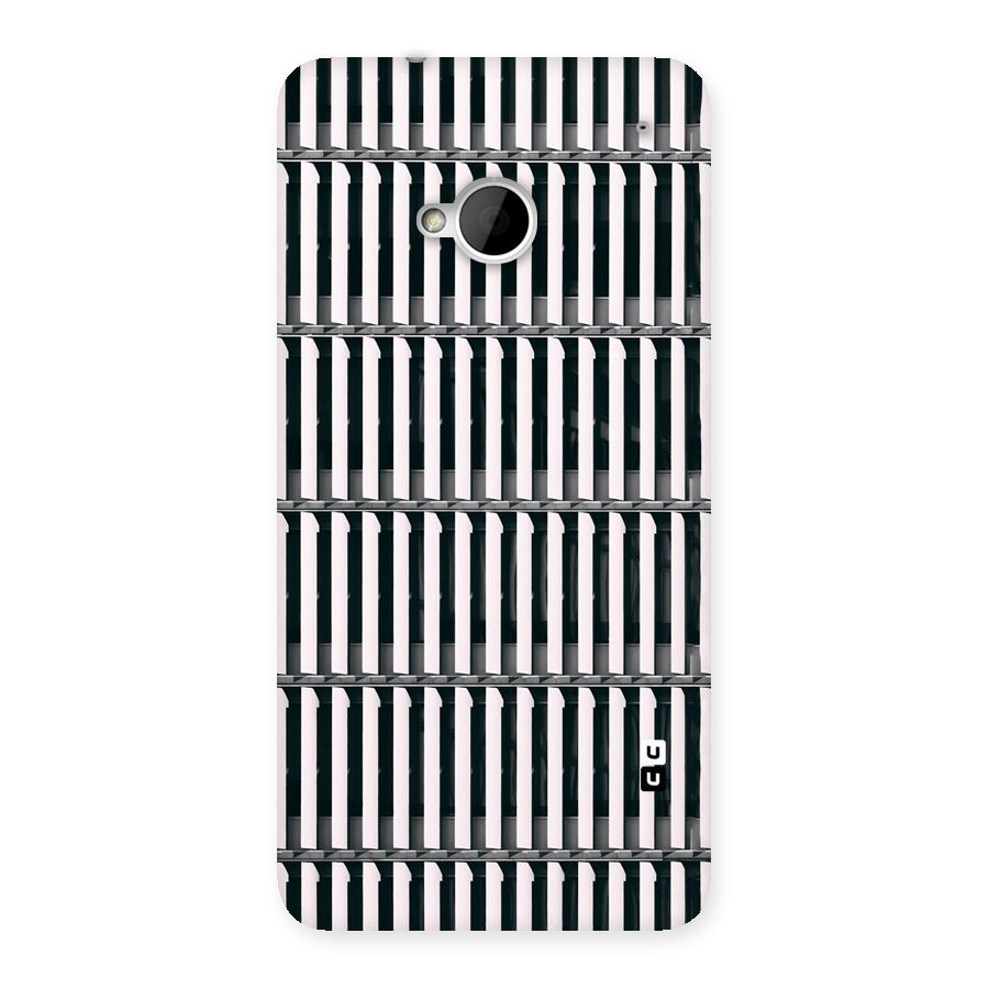 Dark Lines Pattern Back Case for HTC One M7