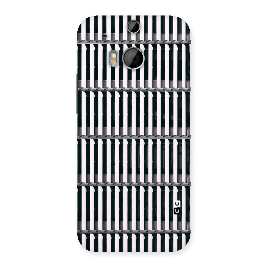 Dark Lines Pattern Back Case for HTC One M8