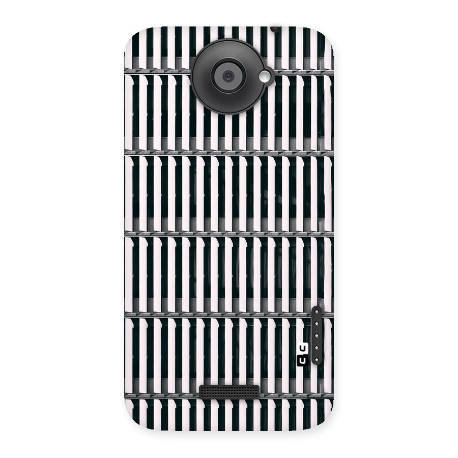 Dark Lines Pattern Back Case for HTC One X
