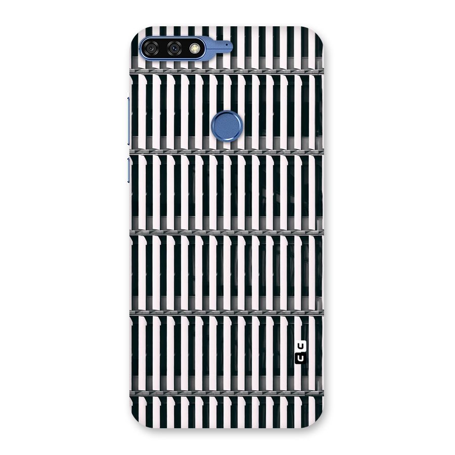 Dark Lines Pattern Back Case for Honor 7C