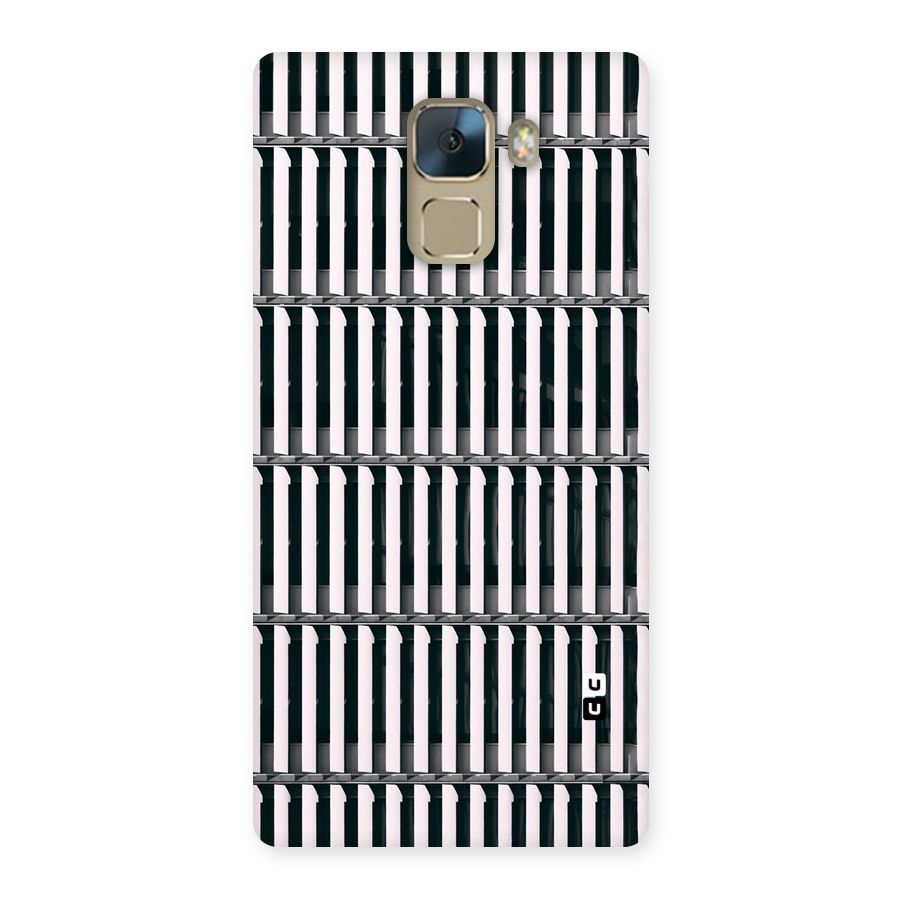 Dark Lines Pattern Back Case for Huawei Honor 7