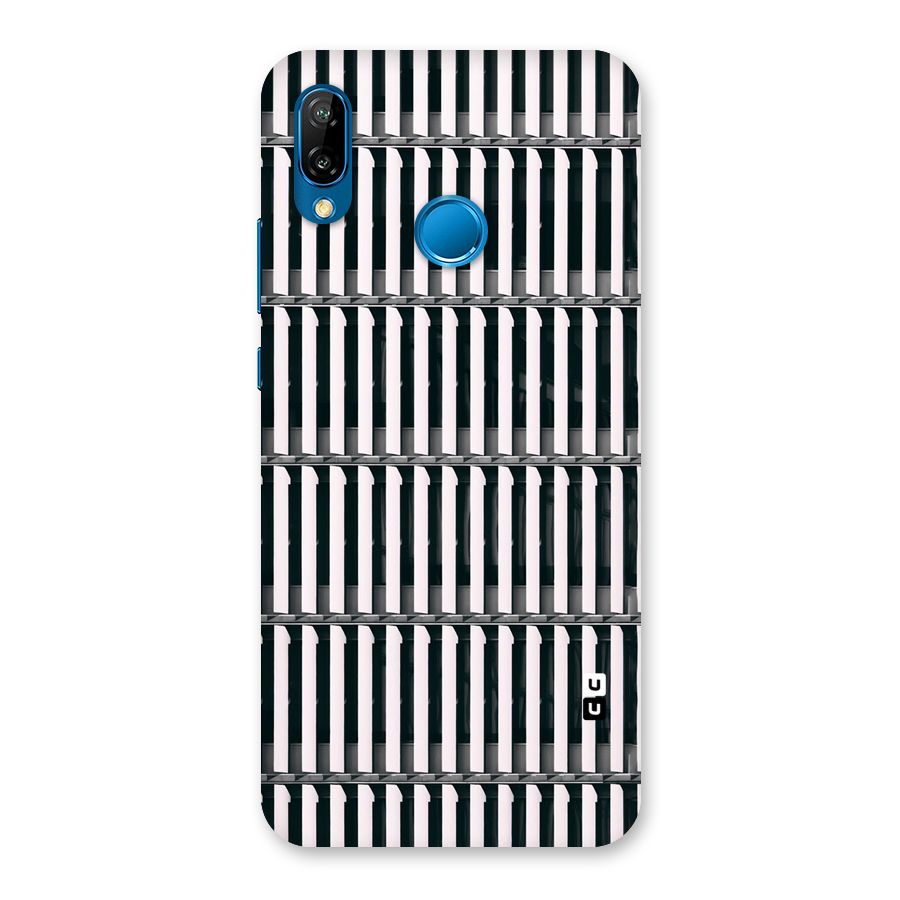 Dark Lines Pattern Back Case for Huawei P20 Lite